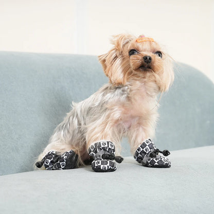 Dog Summer Shoes Soft Anti-slip For Small Medium Dogs Cute Waterproof Adjustable Puppy Footwear Chihuahua Yorkshire Pug Supplies