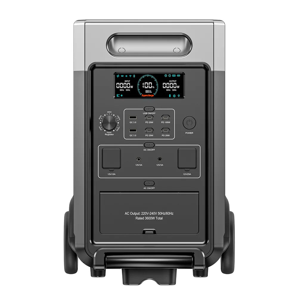 11520Wh Portable Power Station Solar Generator Home Emergency Backup Battery
