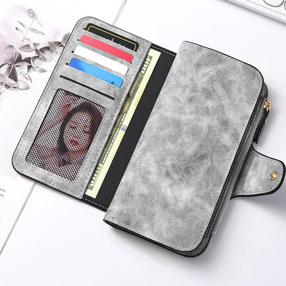 Winnie the Pooh Long Zip Wallet Multi-Card Cute Cartoon Pattern Soft Texture Wallet for Women Large Capacity Lady Clutch Bag