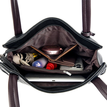 Soft Leather Luxury Handbags Women Bags Designer Shoulder Sac Ladies Large Capacity Top-Handle Bags Shopping Tote Bag Sac A Main