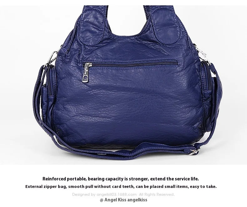 Fashion Handbags Women Shoulder Bags PU Leather Handbag Female Satchel Big-capacity Shoulder Purse Bag Bolsa Feminina