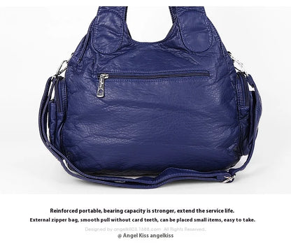 Fashion Handbags Women Shoulder Bags PU Leather Handbag Female Satchel Big-capacity Shoulder Purse Bag Bolsa Feminina
