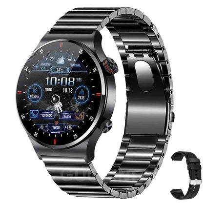 GPS ECG+PPG Bluetooth Call Smart Watch Men 2025 Sports Bracelet NFC Waterproof Custom Watch Face Men SmartWatch For IOS Android