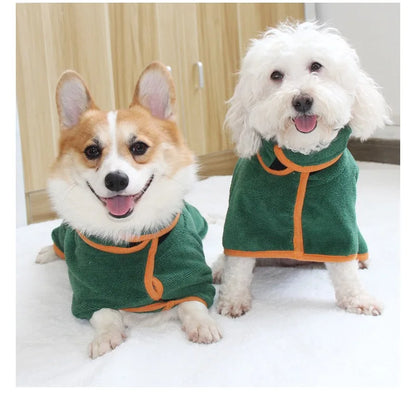 New Dog Bathrobe Absorbent Pet Quick Drying Bath Towel Dog Bath Towel Large Small Dogs Clean Absorbent Bathrobe Cat Pet Products