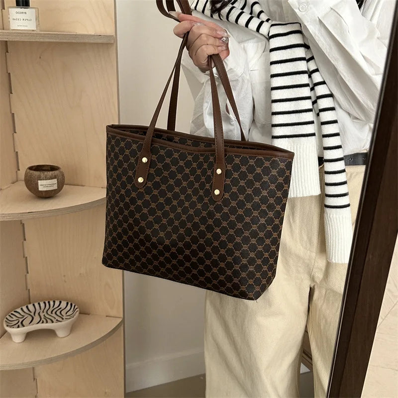 Fashionable Retro Versatile Tote Bag for Women Luxury Designer Bags Purse and Handbags Women Shoulder Bag Shopping Bags Сумка