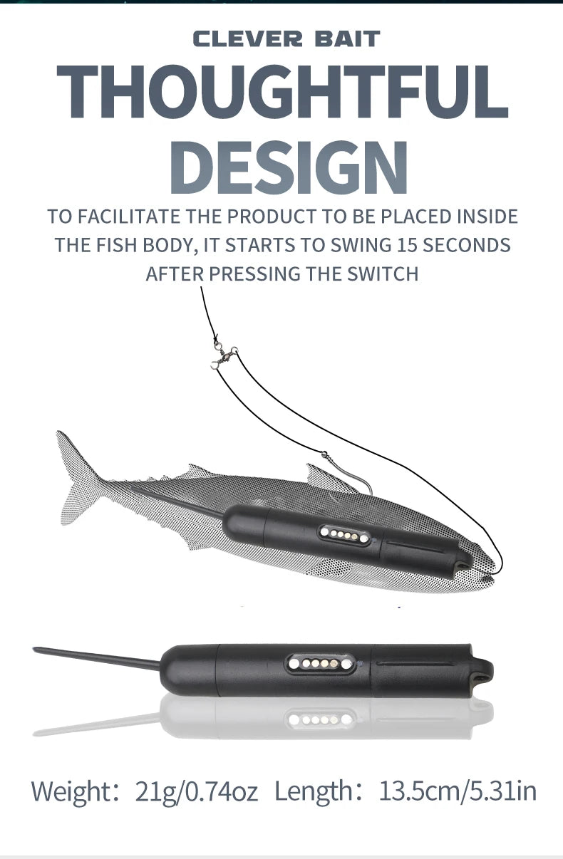 Rechargeable ABS Robotic Bionic Lure Auto-Swimming Sinking Revives Dead Bait Fishing  Clever Bait Smart Bait Fishing Lure