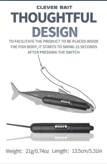 Rechargeable ABS Robotic Bionic Lure Auto-Swimming Sinking Revives Dead Bait Fishing  Clever Bait Smart Bait Fishing Lure