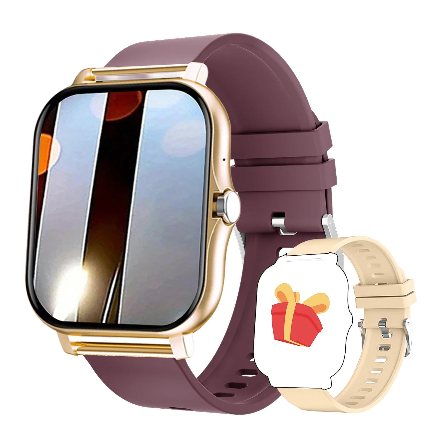 2026 New Smart Watch 1.44''HD Screen Bluetooth Call Sleep Blood Oxygen Pressure Health Monitoring Watches For Women Men