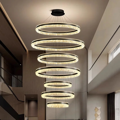 Modern Home Decor Ring LED Lights Pendant Light Lamps for Living Room Chandeliers for Dining Room Hanging Light Indoor Lighting
