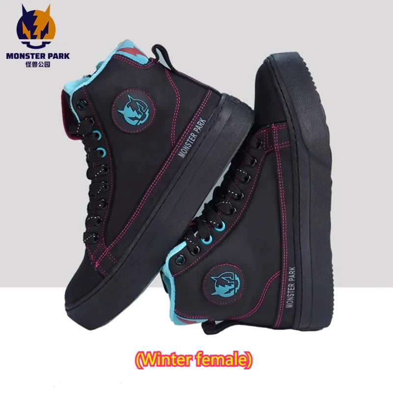 Motorcycle Boots Microfiber Off-road Motocross Shoes Anti-slip Biker Boots for Men Women Causal Motorboats Motorcycle Sneakers
