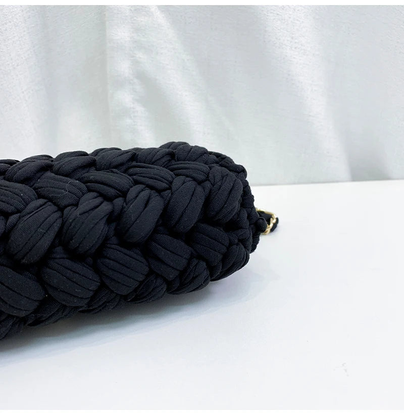 New Rope Woven Women Handbags Designer Knitting Chains Shoulder Crossbody Bag Casual Lady Hand Bags Small Flap Purses