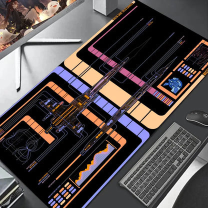 Exploded view 900x400 XXL Mouse Gaming accessories Pad Purple art Large Offices accessories rubber Anime figures mouse pa HD