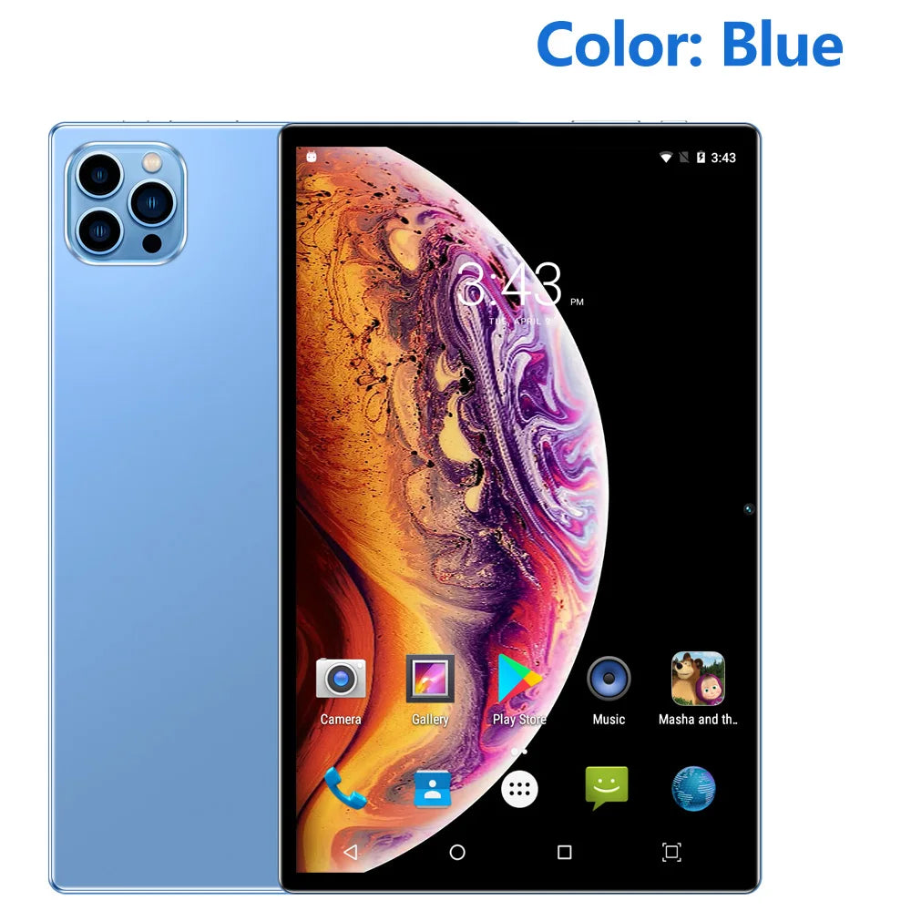 BDF Android 10.1 Inch Tablet Pc Google Play Octa Core Dual Cameras Dual SIM 3G Phone Call Tablets Bluetooth Wifi 4GB+ 64GB ROM