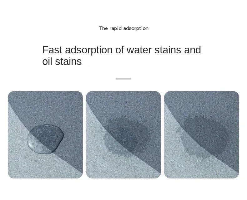 Super Absorbent Kitchen Floor Mat Diatom Mud Pad Bath Pad Anti-Slip Carpet Kitchen Mats Wipeable Wash Long Strip Carpet