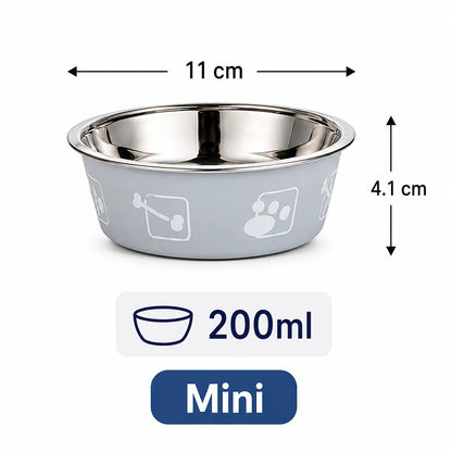 Stainless Steel Pet Bowl Thickened Anti Slip Dog Food Bowl Anti Knock Over Water Basin Pet Feeder for Cats Dogs