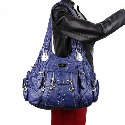 Fashion Handbags Women Shoulder Bags PU Leather Handbag Female Satchel Big-capacity Shoulder Purse Bag Bolsa Feminina