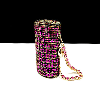 QSGFC Italian Fashion Banquet Shoes and Bags African Women's Hand Bags with Rhinestone Decoration and Women's High Heels