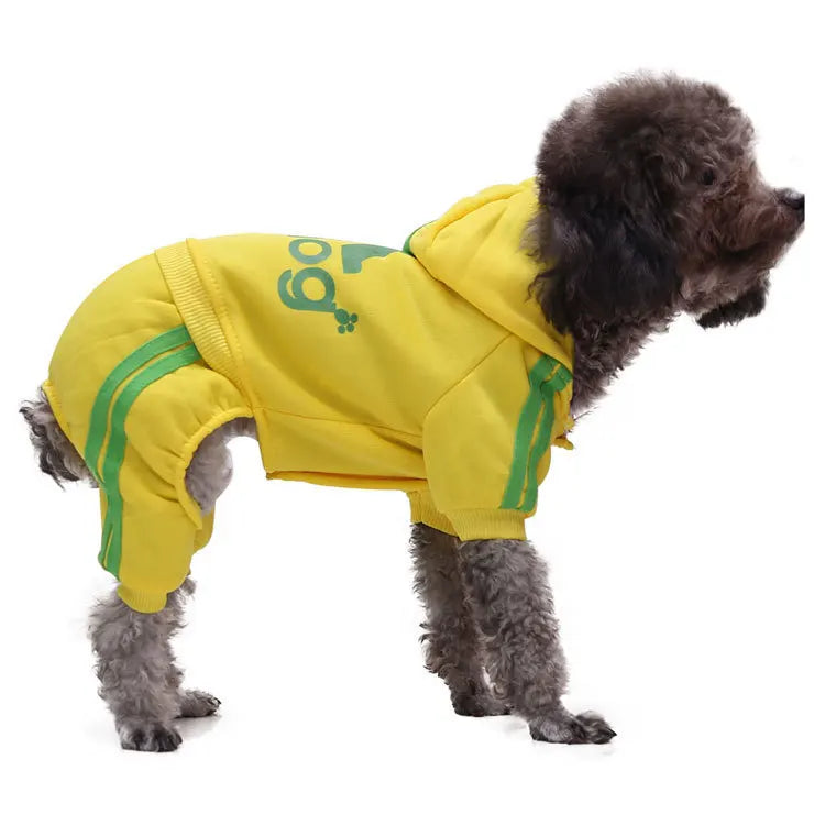 2Pcs New Autumn Winter Dog Clothes Four-Legged Hoodie Pet Clothing for Cats Dogs Puppy Kitten Warm Sweatshirt Apparel C004
