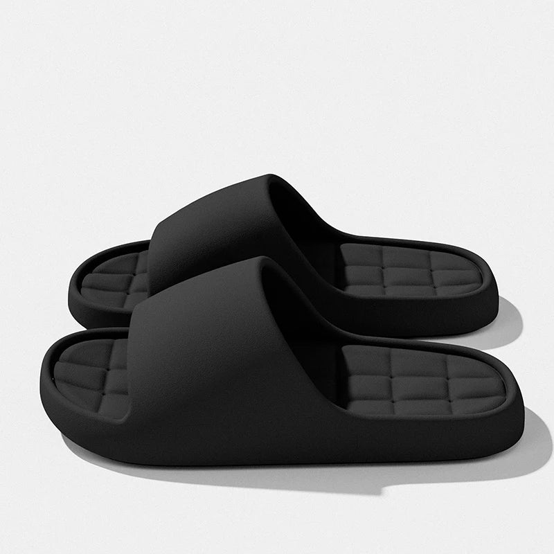 Man Fashion Slippers Solid Beach Sandals Summer Non Slip Lightweight Soft Unisex Slides Women Outdoor Indoor House Shoes
