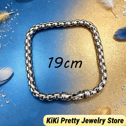 2026 New Dav High-Quality Bracelet Luxury Polished Gold Silver Tone Chain Bracelet Exquisite Craft Wrist Bangle for Formal Dinner & Dating