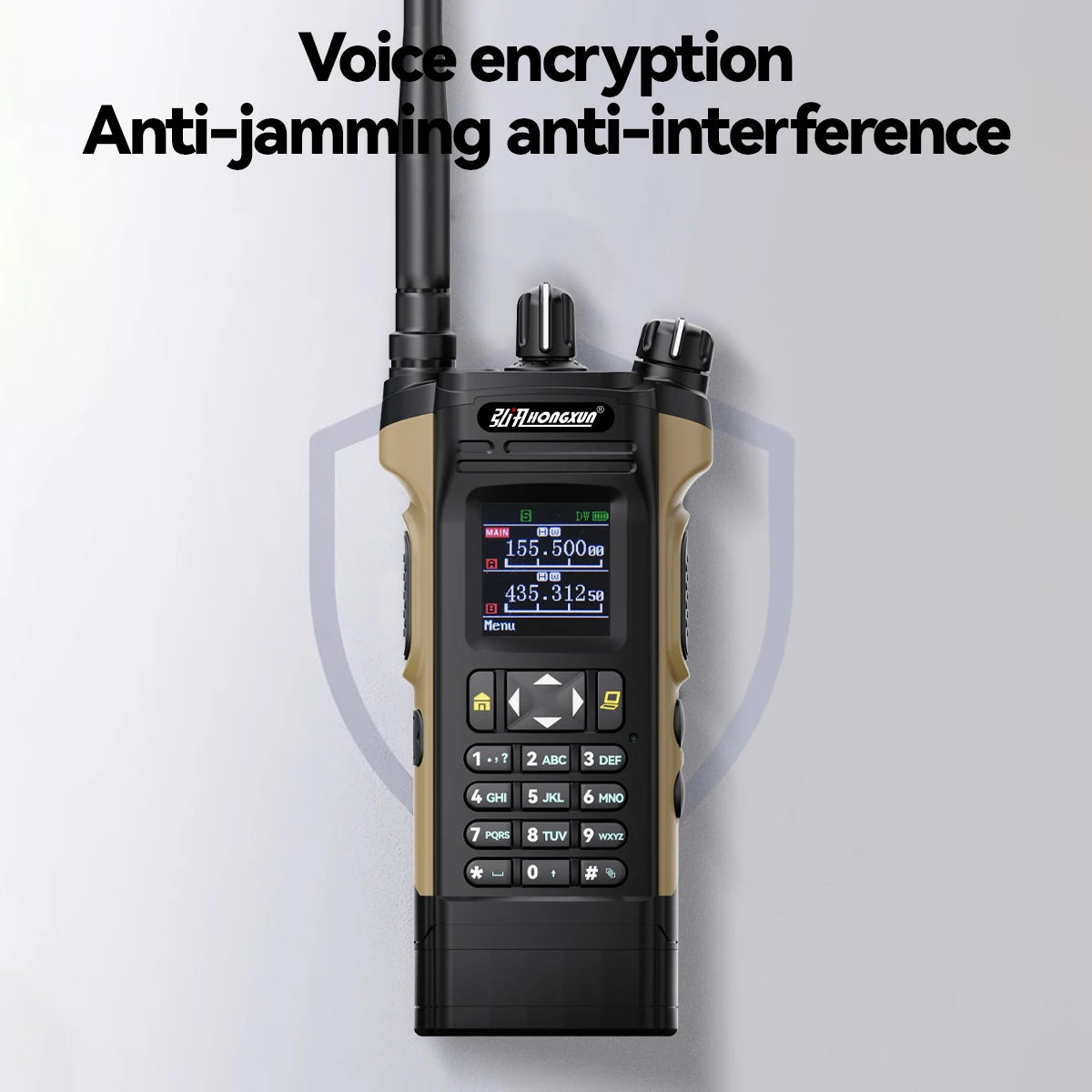 HONGXUN APX8000 Multi Band 12W Walkie Talkie Dual PTT Dual Display Wireless Copy Frequency High Power Type-c Handheld Ham Radio