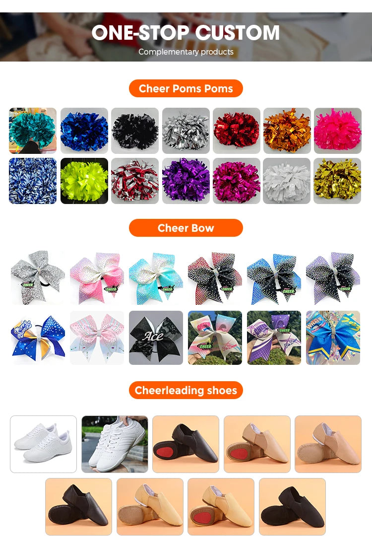 Customized All-star Hot-selling High-quality Competition Uniforms for Youth Cheerleading Uniforms for Performance