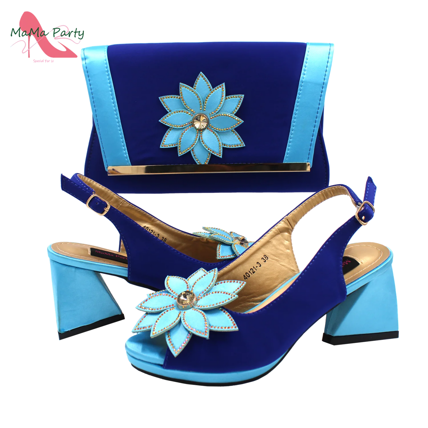 2024 New Design Special Fashion African Women Shoes Matching Bag Set High Quality with Platform Comfortable Heels for Part