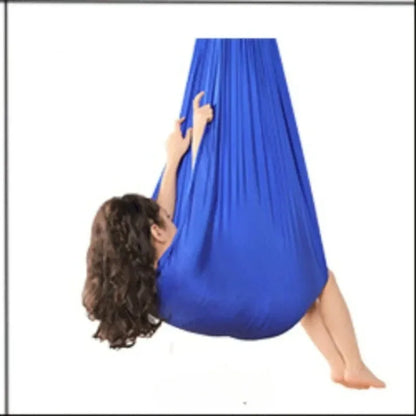 Sensory Swing for Children's Child 150X280CM Home Hammock Hangemock Adjustable Yoga Fitness Tool with Extension Straps Carabiner