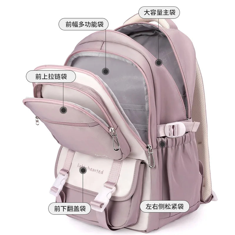 Waterproof light Weight Girls Backpacks School Bags for women Fashion travel bag printing child School Backpack mochila infantil