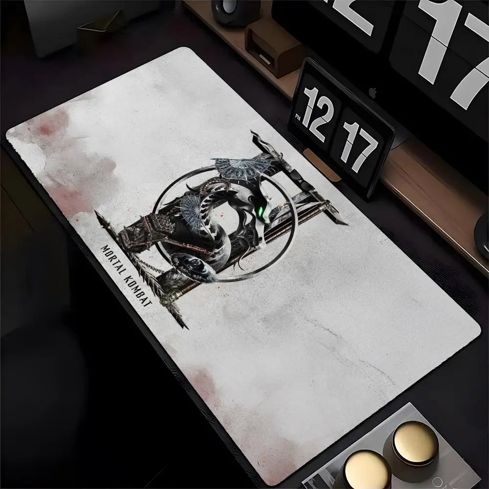 Mortal Kombat Mouse Pad Mousepad HD Printing Computer Gamers Locking Edge Non-slip Mouse Pad XXL90x40cm Keyboard PC Desk Pad