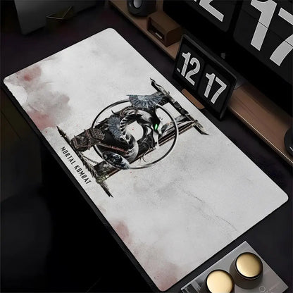 Mortal Kombat Mouse Pad Mousepad HD Printing Computer Gamers Locking Edge Non-slip Mouse Pad XXL90x40cm Keyboard PC Desk Pad