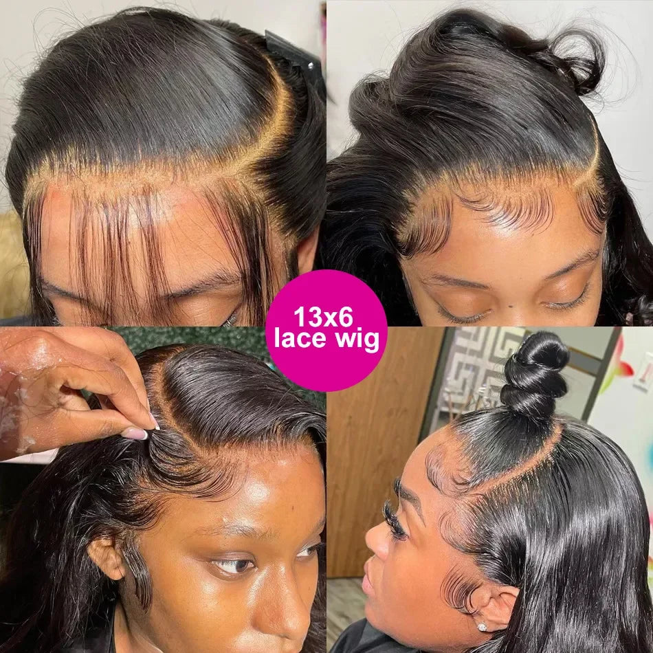 40 42 Inch Straight Lace Front Wigs Human Hair 360 Full Lace Wigs For Women Brazilian Pre Plucked 13x4 13x6 Hd Lace Frontal Wig