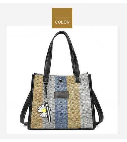 Fashion Messenger Bags For Women Shoulder Ladies Designer Handbag Solid Large Capacity Casual Canvas Shoulder Female Bag