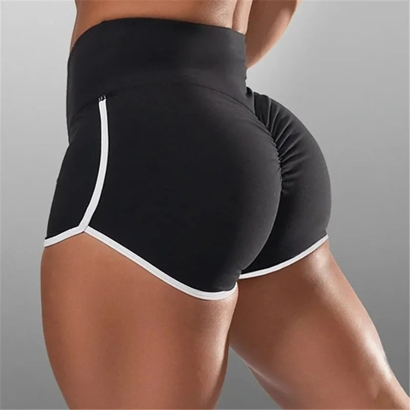 High Waist Sexy Women's Sports Shorts Athletic Gym Workout Fitness Yoga Leggings Briefs Solid Breathable Short Pants Female