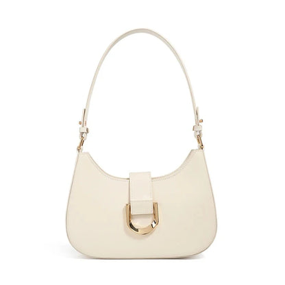 Elegant PU Crescent Shoulder Bags for Women 2025 Luxury Designer Crossbody Purse Underarm Ladies Handbags