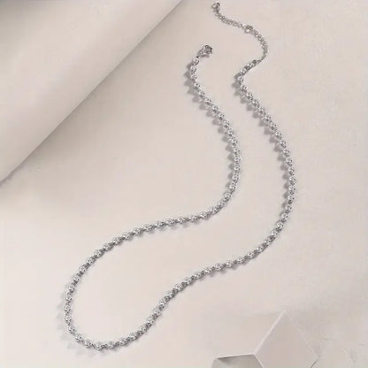 S925 moissanite necklace, tennis necklace, men and women temperament fashion party engagement wedding anniversary wedding gift
