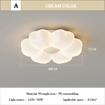 Children's Room Flower Ceiling Lights Pink Flower Princess Room Light Warm Romantic Girl Bedroom Nursery Baby Room Ceiling Lamps