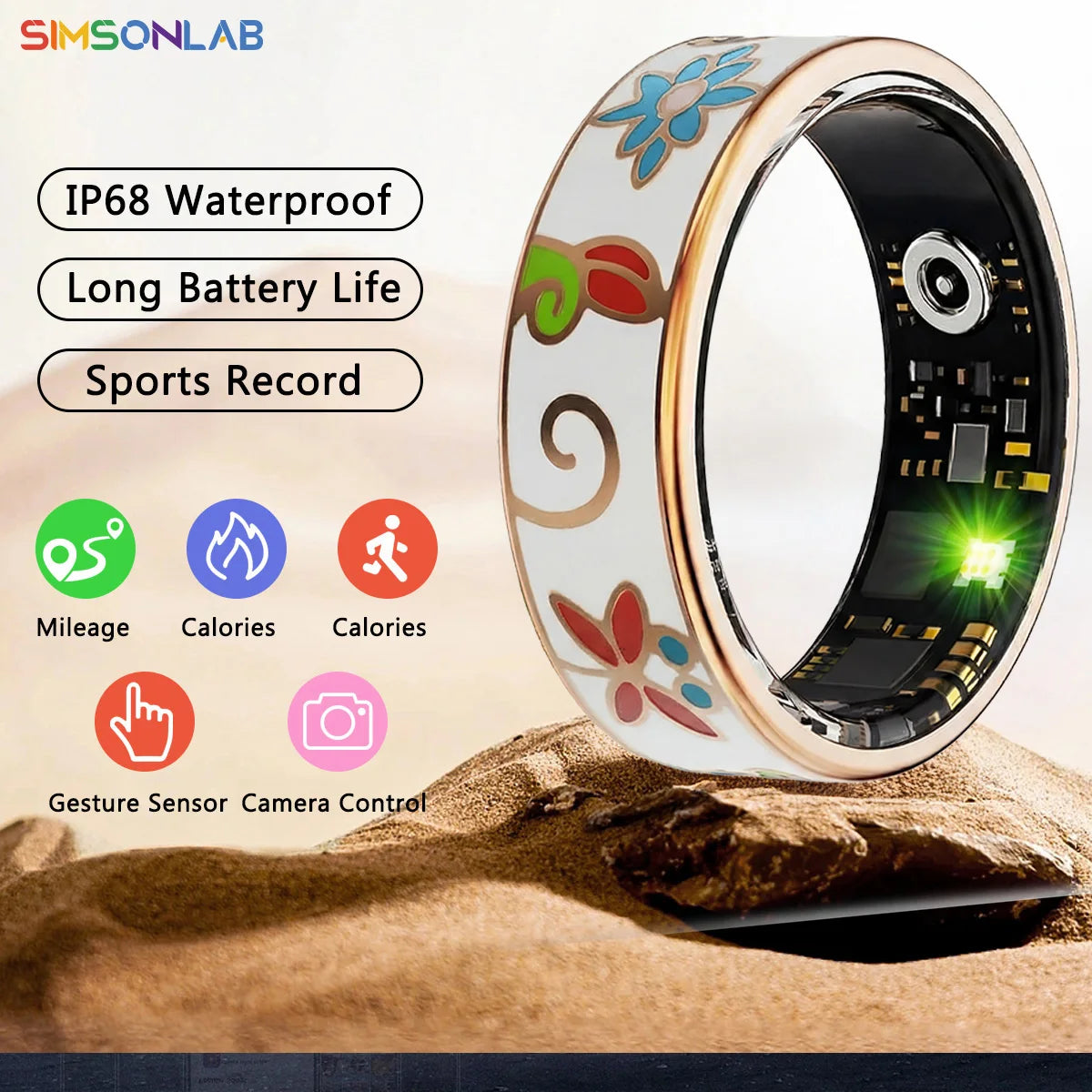 2026 New Healthy Smart Ring 5 ATM Waterproof Wireless Call Heart Rate/Sleep Oxygen Monitoring For Android/IOS Men Women Gifts