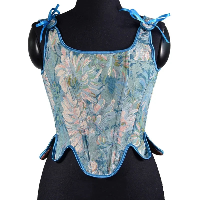 Lolita Tanks Corset Sexy Slimming Bandage Shapewear Women Evening Party Elegant Retro Bustier Top Streetwear Woman Clothes