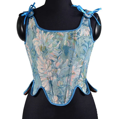 Lolita Tanks Corset Sexy Slimming Bandage Shapewear Women Evening Party Elegant Retro Bustier Top Streetwear Woman Clothes