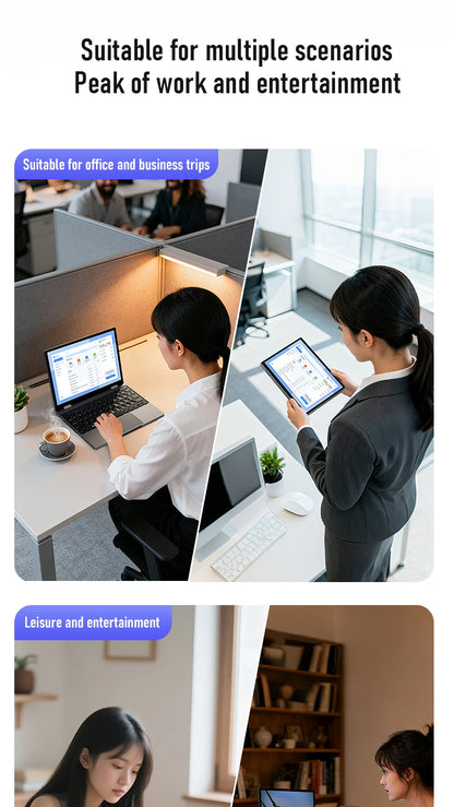 Zwide N11 Mini Laptop 10.5-inch Core i5-1235U Slim Business Office Portable Pocket Tablet PC
