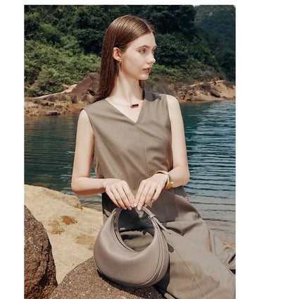 FOXER Brand PU Leather Women's Shoulder Bag 2026 Fashion Lady Crescent Luxury Design Half-moon Handbag Crossbody Bag Girl Gift