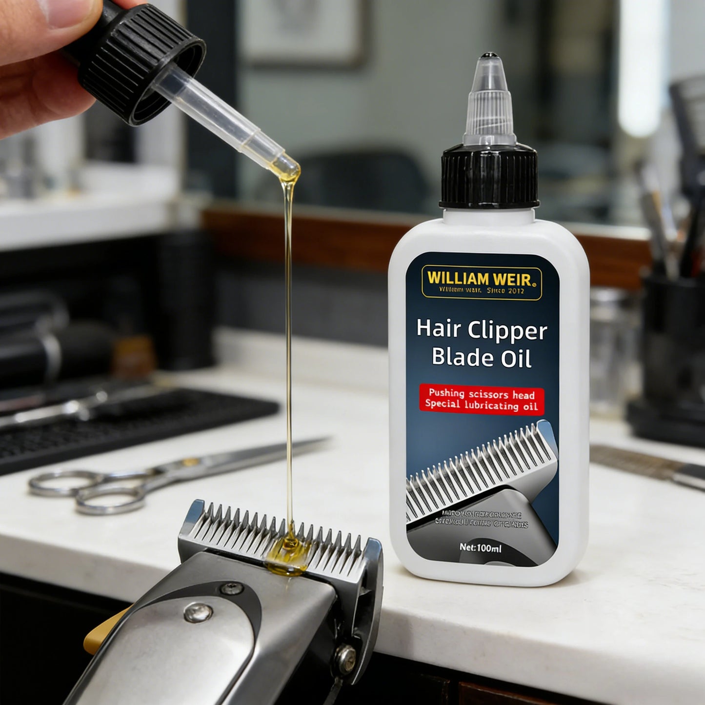 Hair Clipper Blade Oil - Professional Lubricating Oil for Electric Hair Trimmers, Clippers  Razors Reduces Friction