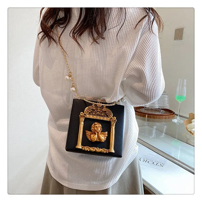 Luxury Angel Female Handbags Fashion Pearl Women Bag Cross Body Brand Leather Women Shoulder Bag Ladies Hand Bags