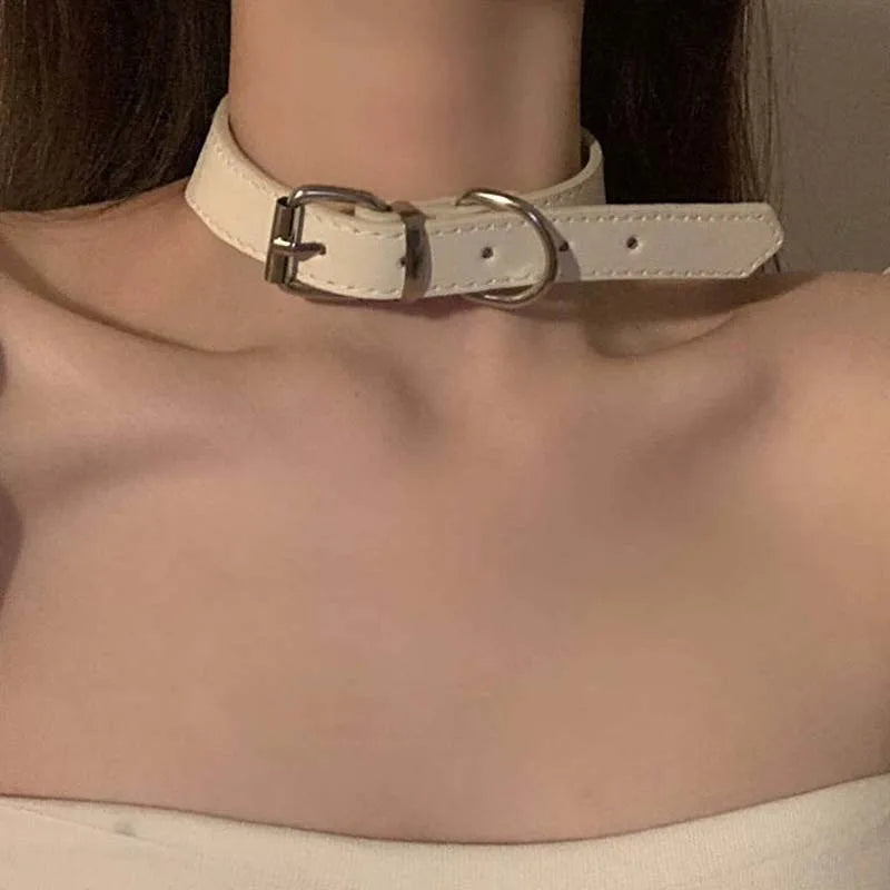 Trendy Punk Dog Claw Bone Choker Necklaces for Women Girls Sweet Cool Black Pu Leather Charms Necklaces Y2K Party Jewelry Gifts