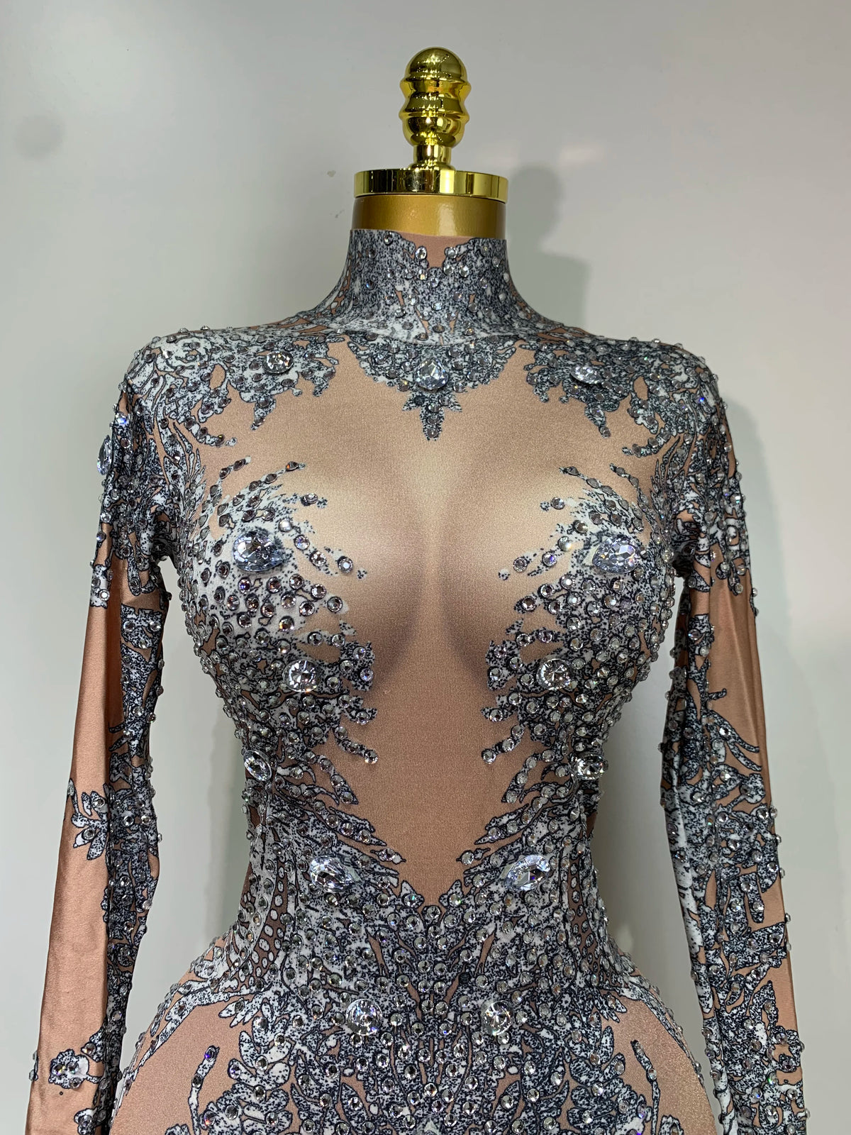Sparkly Rhinestones Jumpsuit Fashion Sexy Stretch Dance Costume Nightclub Bodysuit Birthday Outfit Evening Party Leggings