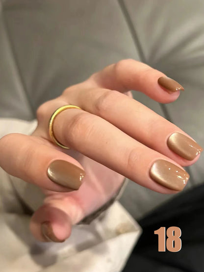 MIANEL 12ML Hit Product Gold Amber Cat Eye Gel Nail Polish 2026 New Blue Glass Beads Cat Eye Gel Nail Green Nails 1-21pcs