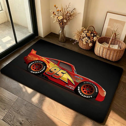 Anime-L-lightning-M-mcqueenS Cool Carpet Bathroom Anti-slip Mat Door Mat Home Decoration Mat Entrance Door Mat Scratch-resistant