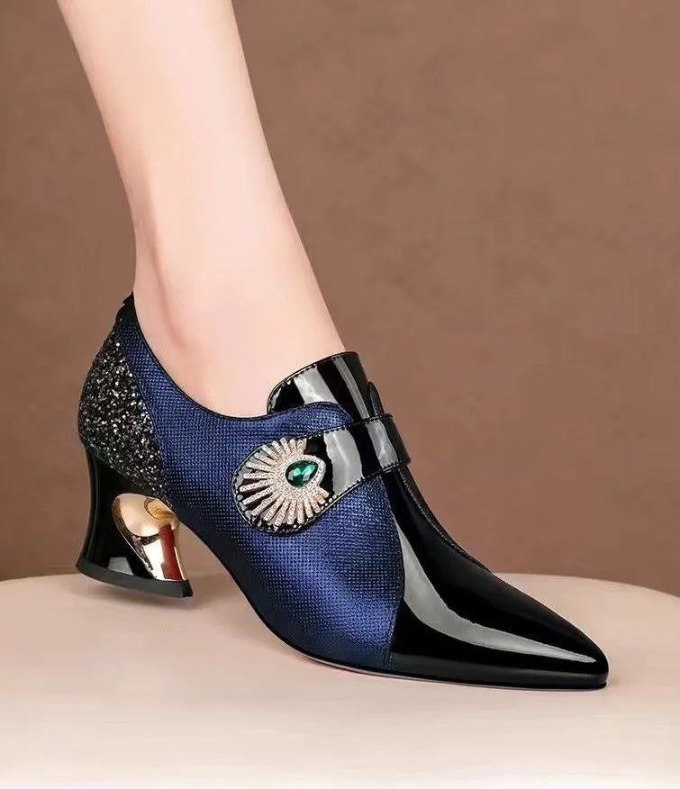 2026 Zapatos De Mujer Women Cute Green Pu Leather Pointed Toe High Heel Shoes Lady Classic Black Office Pumps Sapatos Femininas