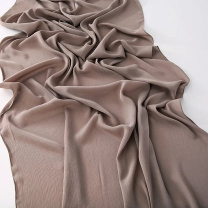 180*70CM Chiffon Hijabs For Woman Soft Long Turban Veil Scarves Muslim Hijab Shawls Islam Women Head Wraps Accessoires Ramadan